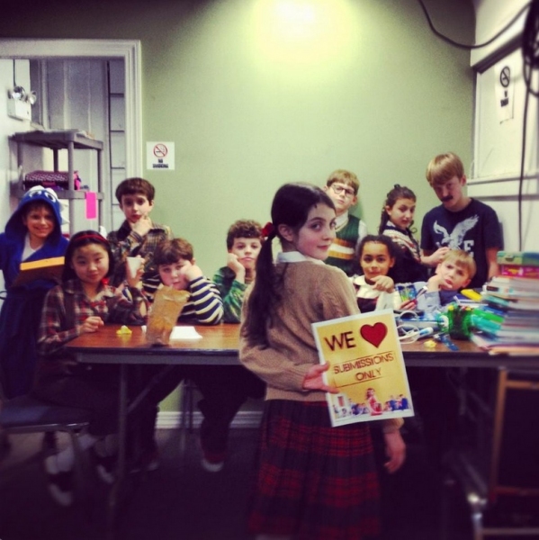 Photo Flash: Saturday Intermission Pics, Dec 1 - ANNIE's Lilla Crawford is 'Lincoln', Broadway Casts Show Solidarity and More!  Image