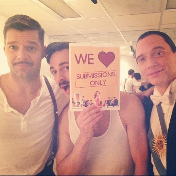 Photo Flash: Saturday Intermission Pics, Dec 1 - ANNIE's Lilla Crawford is 'Lincoln', Broadway Casts Show Solidarity and More!  Image