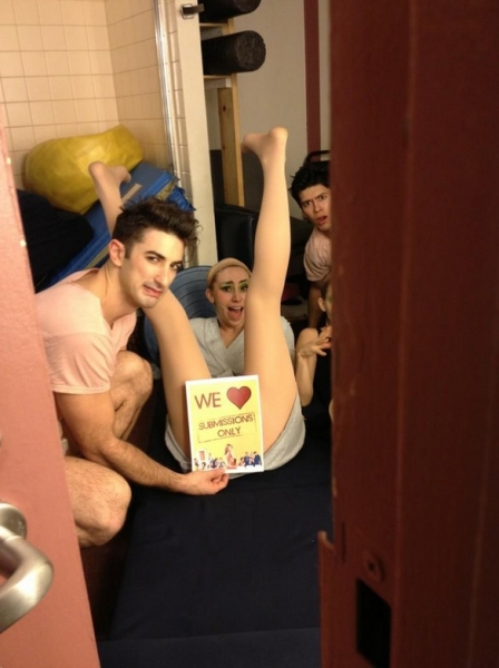 Photo Flash: Saturday Intermission Pics, Dec 1 - ANNIE's Lilla Crawford is 'Lincoln', Broadway Casts Show Solidarity and More!  Image