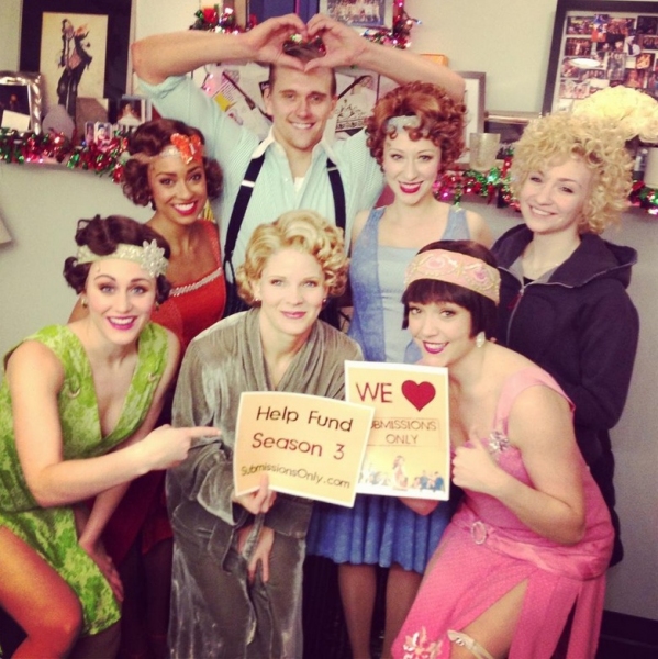 Photo Flash: Saturday Intermission Pics, Dec 1 - ANNIE's Lilla Crawford is 'Lincoln', Broadway Casts Show Solidarity and More!  Image