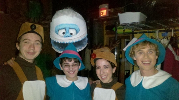 Photo Flash: Saturday Intermission Pics, Dec 1 - ANNIE's Lilla Crawford is 'Lincoln', Broadway Casts Show Solidarity and More!  Image