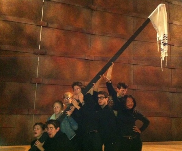 Photo Flash: Saturday Intermission Pics, Dec 1 - ANNIE's Lilla Crawford is 'Lincoln', Broadway Casts Show Solidarity and More!  Image