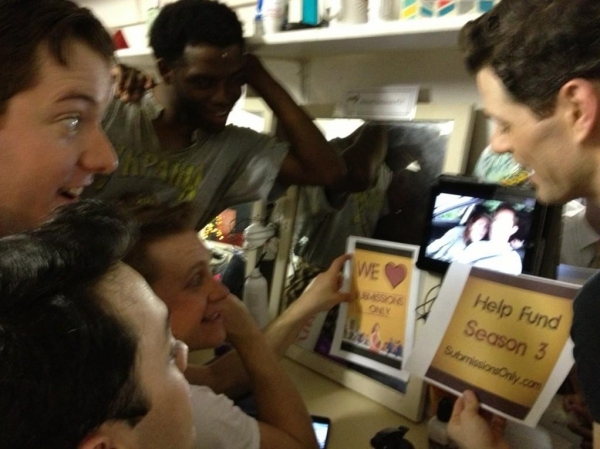 Photo Flash: Saturday Intermission Pics, Dec 1 - ANNIE's Lilla Crawford is 'Lincoln', Broadway Casts Show Solidarity and More!  Image