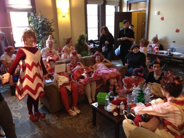 Photo Flash: Saturday Intermission Pics, Dec 1 - ANNIE's Lilla Crawford is 'Lincoln', Broadway Casts Show Solidarity and More!  Image