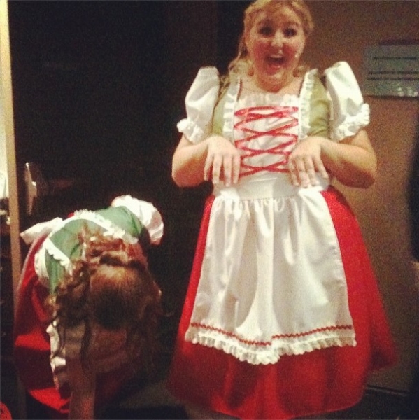 Photo Flash: Saturday Intermission Pics, Dec 1 - ANNIE's Lilla Crawford is 'Lincoln', Broadway Casts Show Solidarity and More!  Image