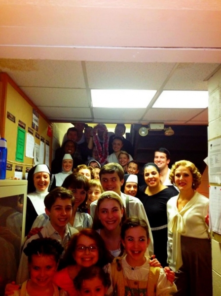 Photo Flash: Saturday Intermission Pics, Dec 1 - ANNIE's Lilla Crawford is 'Lincoln', Broadway Casts Show Solidarity and More!  Image