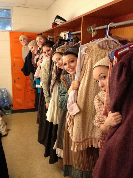 Photo Flash: Saturday Intermission Pics, Dec 1 - ANNIE's Lilla Crawford is 'Lincoln', Broadway Casts Show Solidarity and More!  Image