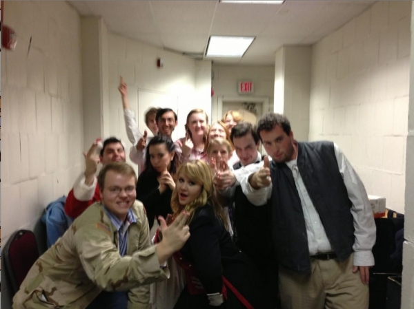 Photo Flash: Saturday Intermission Pics, Dec 1 - ANNIE's Lilla Crawford is 'Lincoln', Broadway Casts Show Solidarity and More!  Image