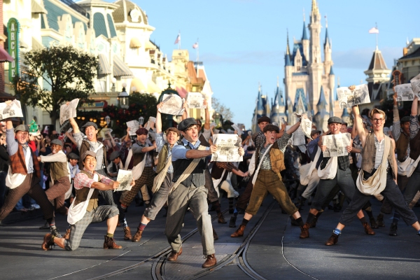 Photo Flash: NEWSIES Performs for the 2012 Disney Parks Christmas Day Parade! Image