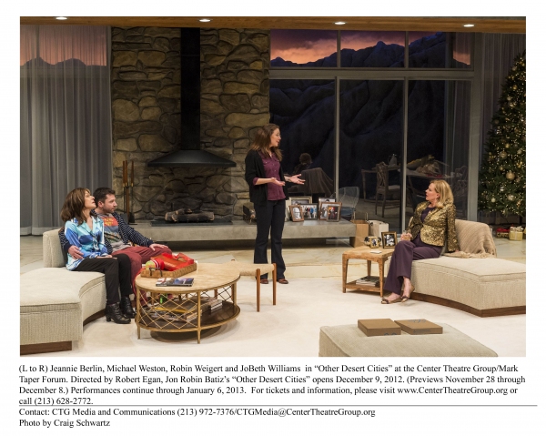 Photo Flash: First Look at Jeannie Berlin, Robert Foxworth and More in OTHER DESERT CITIES Image
