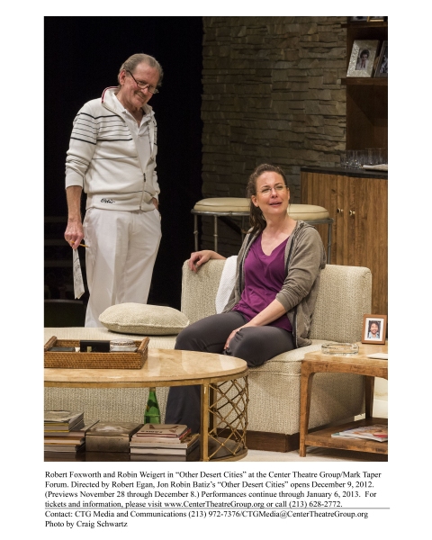 Photo Flash: First Look at Jeannie Berlin, Robert Foxworth and More in OTHER DESERT CITIES Image