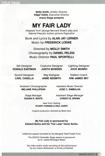 Photo Coverage: Inside Arena Stage's MY FAIR LADY Curtain Call Image