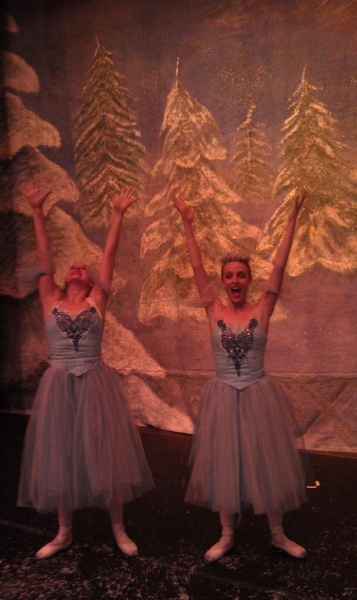 Photo Flash: Saturday Intermission Pics, Dec 8, Part 2 - SCANDALOUS Says Farewell, EVITA's Secret Santa, Elves on Shelves, and More! Image
