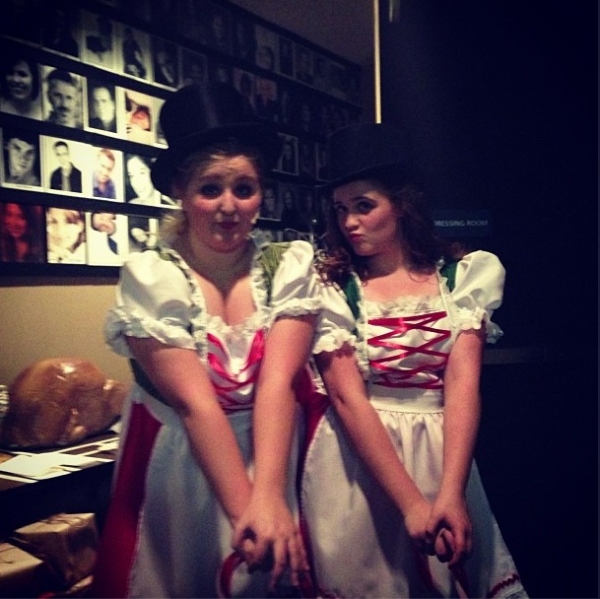 Photo Flash: Saturday Intermission Pics, Dec 8, Part 2 - SCANDALOUS Says Farewell, EVITA's Secret Santa, Elves on Shelves, and More! Image