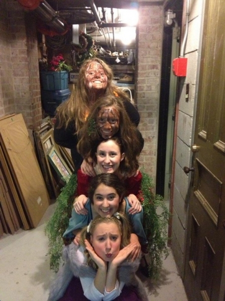 Photo Flash: Saturday Intermission Pics, Dec 8, Part 2 - SCANDALOUS Says Farewell, EVITA's Secret Santa, Elves on Shelves, and More! Image