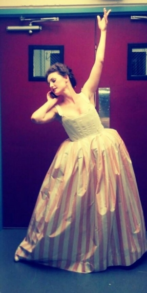 Photo Flash: Saturday Intermission Pics, Dec 8, Part 2 - SCANDALOUS Says Farewell, EVITA's Secret Santa, Elves on Shelves, and More! Image