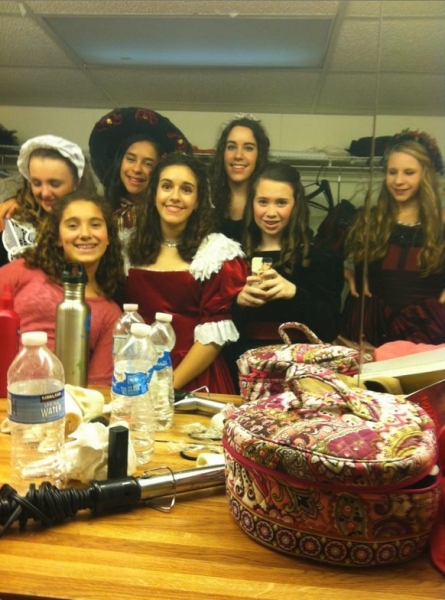 Photo Flash: Saturday Intermission Pics, Dec 8, Part 2 - SCANDALOUS Says Farewell, EVITA's Secret Santa, Elves on Shelves, and More! Image
