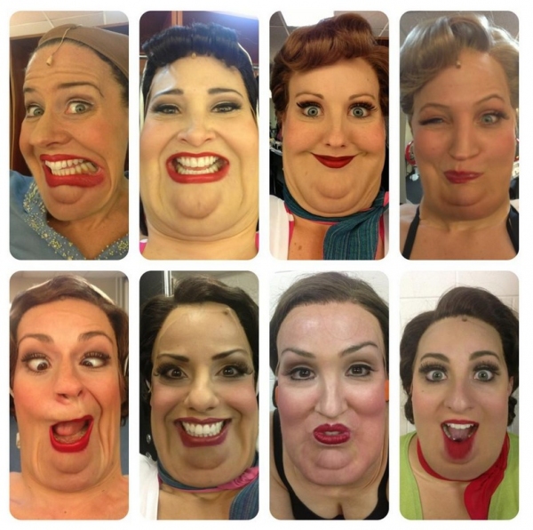Photo Flash: Saturday Intermission Pics, Dec 8, Part 2 - SCANDALOUS Says Farewell, EVITA's Secret Santa, Elves on Shelves, and More! Image