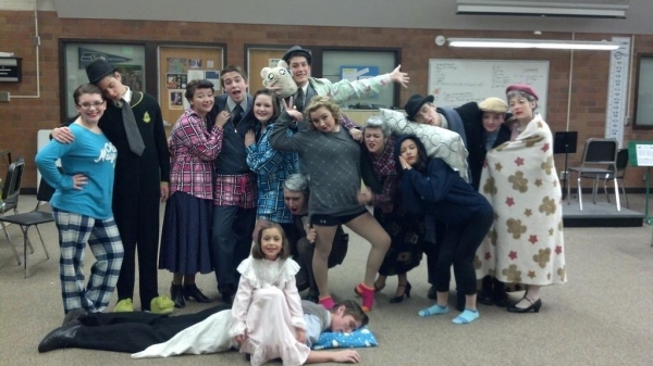 Photo Flash: Saturday Intermission Pics, Dec 8, Part 2 - SCANDALOUS Says Farewell, EVITA's Secret Santa, Elves on Shelves, and More! Image