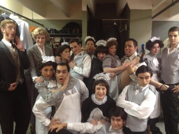 Photo Flash: Saturday Intermission Pics, Dec 8, Part 2 - SCANDALOUS Says Farewell, EVITA's Secret Santa, Elves on Shelves, and More! Image