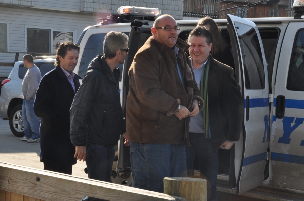 Photo Coverage: The Irish Tenors Visit Hurricane Sandy Victims in Breezy Point  Image