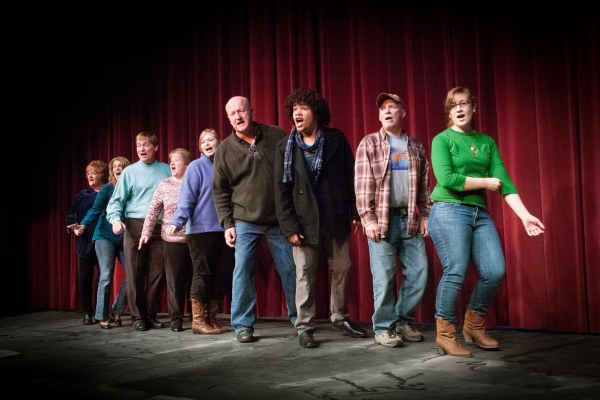 Photo Flash: Sneak Peek at Rehearsals for A MUSICAL CHRISTMAS CARD Image