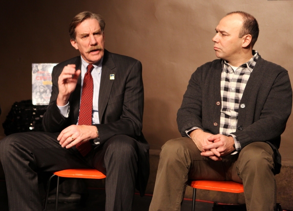 Author Robert Simonson, Actors' Equity Association President Nick Wyman & Danny Burst Photo