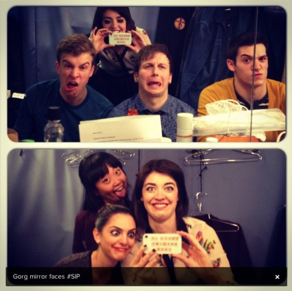 Photo Flash: Saturday Intermission Pics, Dec 15 - NEWSIES, EVITA Send Thoughts to Newtown, SantaCon & More! Image
