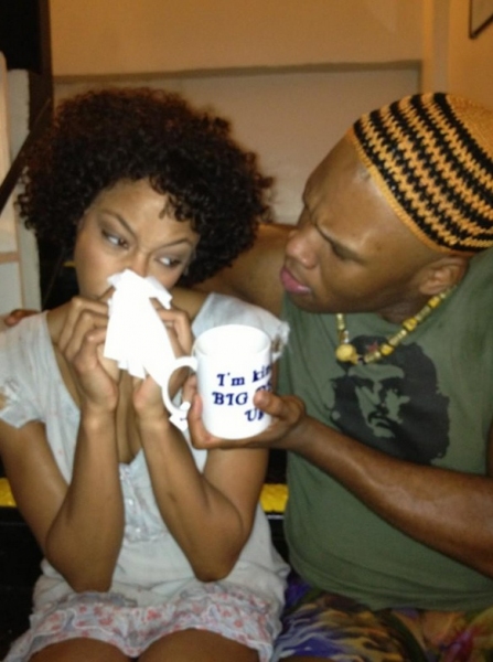 Photo Flash: Saturday Intermission Pics, Dec 15 - NEWSIES, EVITA Send Thoughts to Newtown, SantaCon & More!  Image