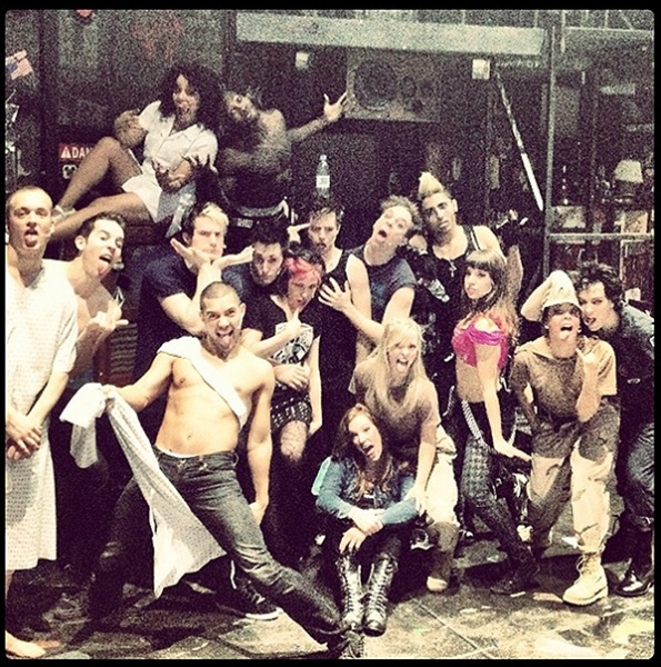 Photo Flash: Saturday Intermission Pics, Dec 15 - NEWSIES, EVITA Send Thoughts to Newtown, SantaCon & More!  Image