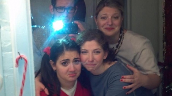 Photo Flash: Saturday Intermission Pics, Dec 15 - NEWSIES, EVITA Send Thoughts to Newtown, SantaCon & More!  Image