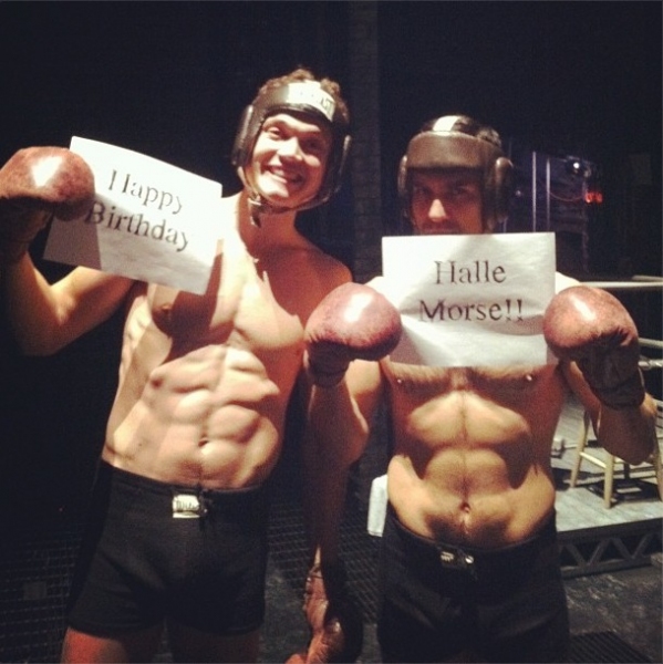 Photo Flash: Saturday Intermission Pics, Dec 15 - NEWSIES, EVITA Send Thoughts to Newtown, SantaCon & More!  Image