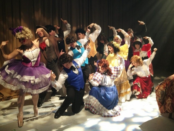 Photo Flash: Saturday Intermission Pics, Dec 15 - NEWSIES, EVITA Send Thoughts to Newtown, SantaCon & More!  Image