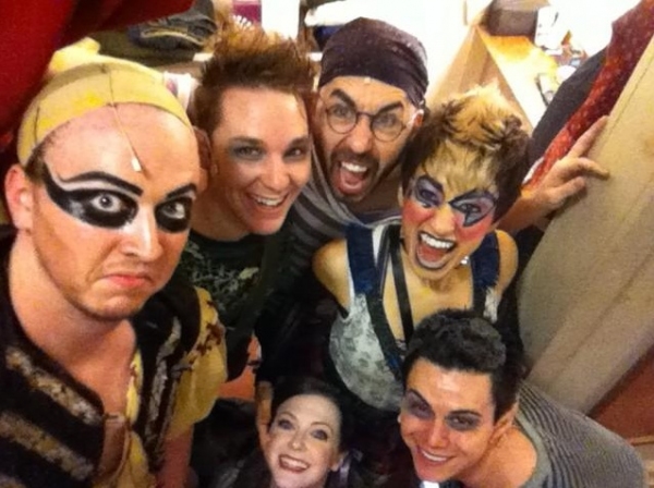 Photo Flash: Saturday Intermission Pics, Dec 15 - NEWSIES, EVITA Send Thoughts to Newtown, SantaCon & More!  Image