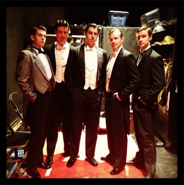 Photo Flash: Saturday Intermission Pics, Dec 15 - NEWSIES, EVITA Send Thoughts to Newtown, SantaCon & More!  Image