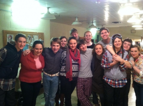 Photo Flash: Saturday Intermission Pics, Dec 15 - NEWSIES, EVITA Send Thoughts to Newtown, SantaCon & More!  Image