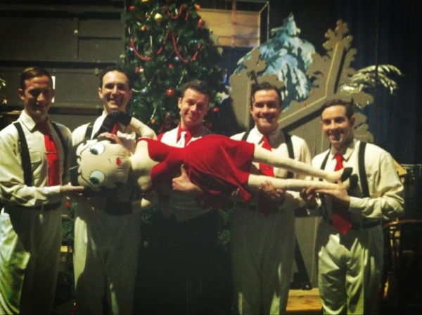 Photo Flash: Saturday Intermission Pics, Dec 15 - NEWSIES, EVITA Send Thoughts to Newtown, SantaCon & More!  Image
