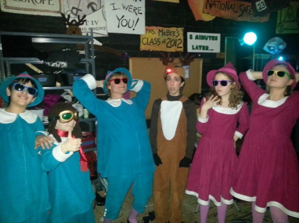 Photo Flash: Saturday Intermission Pics, Dec 15 - NEWSIES, EVITA Send Thoughts to Newtown, SantaCon & More!  Image