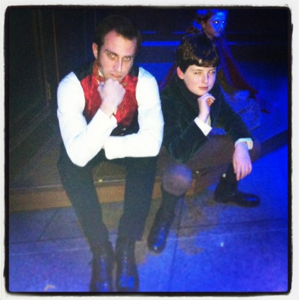 Photo Flash: Saturday Intermission Pics, Dec 15 - NEWSIES, EVITA Send Thoughts to Newtown, SantaCon & More!  Image