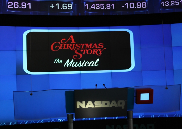 Exclusive Photo Coverage: A CHRISTMAS STORY Cast Visits NASDAQ Times Square Image
