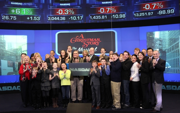 Exclusive Photo Coverage: A CHRISTMAS STORY Cast Visits NASDAQ Times Square Image