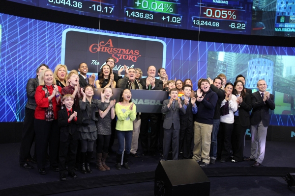 Exclusive Photo Coverage: A CHRISTMAS STORY Cast Visits NASDAQ Times Square Image
