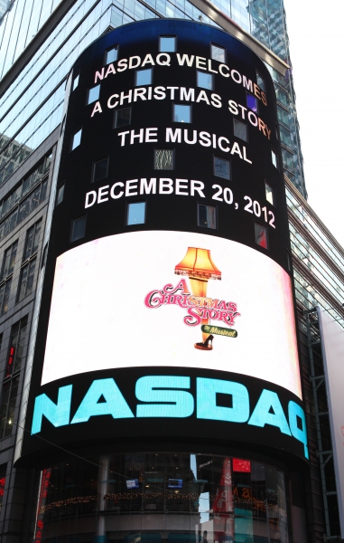 Exclusive Photo Coverage: A CHRISTMAS STORY Cast Visits NASDAQ Times Square Image