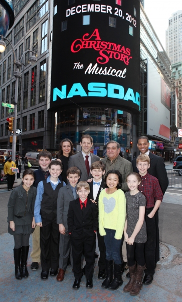Exclusive Photo Coverage: A CHRISTMAS STORY Cast Visits NASDAQ Times Square Image