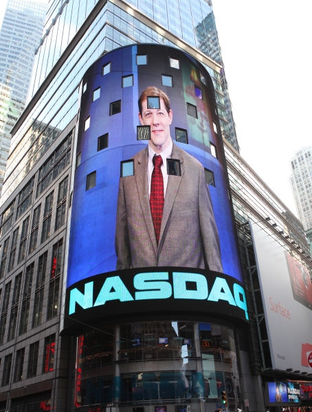 Exclusive Photo Coverage: A CHRISTMAS STORY Cast Visits NASDAQ Times Square Image