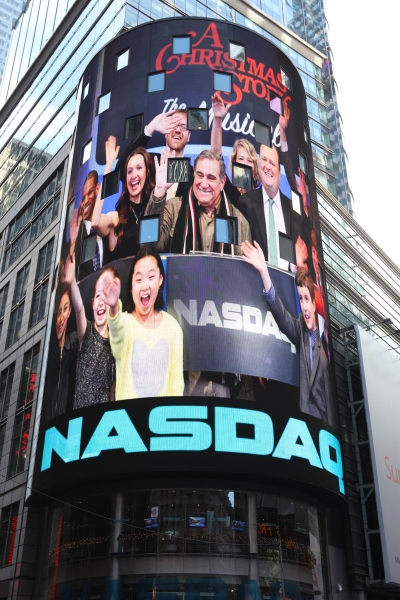Exclusive Photo Coverage: A CHRISTMAS STORY Cast Visits NASDAQ Times Square Image