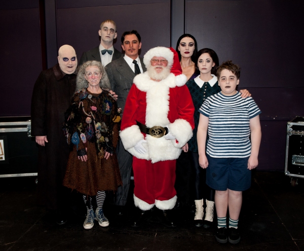 Blake Hammond, Pippa Pearthree, Tom Corbeil, Douglas Sills, Santa Claus, Sara Gettelf Photo