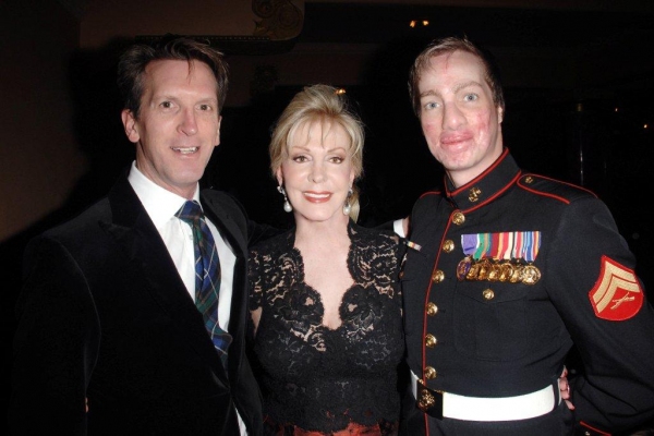  Joffrey Artistic Director Ashley Wheater, Patricia Kennedy, USMC Cpl. Aaron Mankin Photo