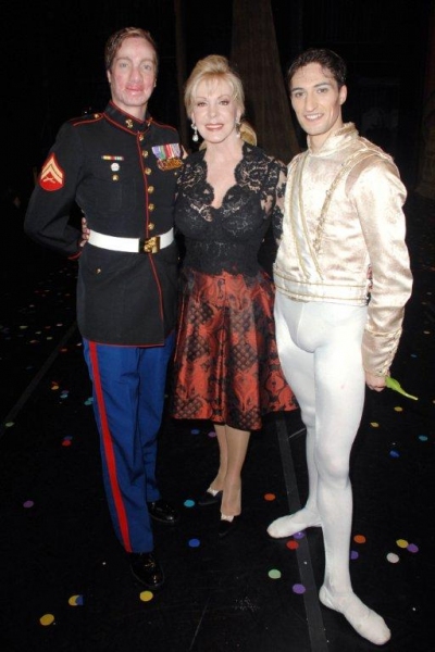 USMC Cpl. Aaron Mankin, Patricia Kennedy, Temur Suluashvili Photo