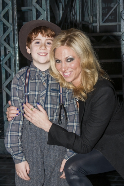 Photo Flash: Deborah Gibson Visits NEWSIES Image